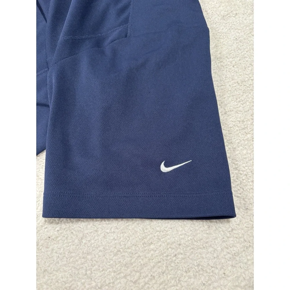 Nike Golf Polo Shirt Mens Large Blue Short Sleeve Dri-Fit Golfing Rugby‎ Causal